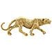 Statua Leopardo Shant In Resina Dorata Grande - Foto miniatura 1