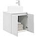Mobile lavabo da parete Bianco Lucido 49,5 x 44,5 x 65,5 cm - Foto miniatura 2