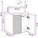 Mobile lavabo da parete Bianco Lucido 49,5 x 44,5 x 65,5 cm - Foto miniatura 8