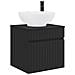 Mobile lavabo da parete Nero 49 x 44,5 x 66,5 cm - Foto miniatura 1