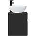 Mobile lavabo da parete Nero 49 x 44,5 x 66,5 cm - Foto miniatura 2