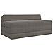 Divano Letto Pieghevole Grigio Chiaro 120 x 60 x 49 cm Tessuto - Foto miniatura 1