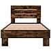 Struttura letto con testata Rovere Fumo 80 x 200 cm - Foto miniatura 4