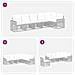 Set Divano da Giardino 6 pcs Beige e Bianco Crema polyrattan - Foto miniatura 5