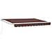 Tenda retrattile Marrone 3 x 2 m 100% Poliestere e Alluminio - Foto miniatura 1