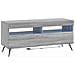 Mobile TV LED a 5 pezzi Sonoma grigio Legno ingegnerizzato - Foto miniatura 7