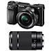 Alpha 6000 Nero kit 16-50 mm + 55-210 mm Sensore CMOS Exmor 24 Mpx Display 3" Filmati Full HD Wi-Fi NFC - Foto miniatura 7