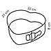Tortiera A Forma Di Cuore Stampo Apribile Con Cerniera - Foto miniatura 2