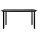 Tavolo Da Pranzo Per Giardino Vetro Alluminio 150x90x74 Cm Nero - Foto miniatura 2