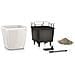 Vaso Fioriera QUADRO LS 28 ALL-IN-ONE Bianco Lucido 16040 - Foto miniatura 7