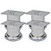 Piedini Rotondi Per Divani 8 Pz Cromati 60 Mm - Foto miniatura 2
