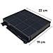 Filtro Carbone Cappa Per Elica 220x190mm H 30mm Compatibile - Foto miniatura 1