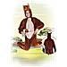 Costume Tuta Peluche Canguro Per Bambini, Marrone, Max 1,40 M, 88212 - Foto miniatura 2
