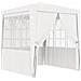 Gazebo Professionale Con Pareti 2x2 M Bianco 90 G / m² - Foto miniatura 1