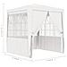 Gazebo Professionale Con Pareti 2x2 M Bianco 90 G / m² - Foto miniatura 12