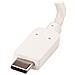 Adattatore video USB-C a VGA con Power Delivery - 1920 x 1200 - Compatibile Thunderbolt 3 - USB Tipo-C - Bianco - Foto miniatura 2