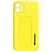 Cover Per Iphone 11 Cavalletto Pieghevole Magnetico Gialla - Foto miniatura 1