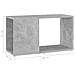 Mobile TV Grigio Cemento 60x24x32 cm in Truciolato - Foto miniatura 4