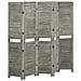 Divisorio A 5 Pannelli Grigio 179x166 Cm In Legno Massello - Foto miniatura 4