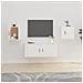 Mobili Porta Tv A Parete 2 Pz Bianco 40x34,5x40 Cm - Foto miniatura 1