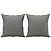 Cuscini Decorativi 2 Pz Grigio Scuro 40x40 Cm In Tessuto - Foto miniatura 2