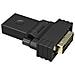 Adattatore Da Hdmi Femmina A Dvi Maschio A Gomito E Ruotabile 360° Placcato - Foto miniatura 2