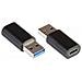 USB-AD300 adattatore per inversione del genere dei cavi USB 3.0 / USB 3.1 (Gen. 1) A USB C Nero - Foto miniatura 1