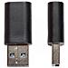 USB-AD300 adattatore per inversione del genere dei cavi USB 3.0 / USB 3.1 (Gen. 1) A USB C Nero - Foto miniatura 2