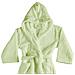 Accappatoio Con Cappuccio In Morbida Spugna Mod. Sophie Tinta Unita Vari Colori L Salvia - Foto miniatura 3