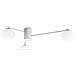 Plafoniera Moderna Hermes Metallo Bianco 3 Luci G9 28w 3000k Ip20 - Foto miniatura 1