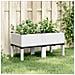 Fioriera Da Giardino Con Gambe Bianco 80x40x42 Cm In Pp - Foto miniatura 1