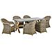 Set Tavolo E 6 Sedie Rattan Naturale Susua /olbia - Foto miniatura 2