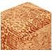 Pouf Sanawan Viscosa Marrone Dorato 50 Cm 50 Cm 50 Cm - Foto miniatura 4