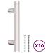 Maniglie Per Mobili 10pz Argento 64mm In Acciaio Inox - Foto miniatura 2
