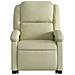 Poltrona Alzapersona Massaggi Reclinabile Elettrica Crema Pelle - Foto miniatura 8