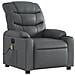 Poltrona Massaggiante Elettrica Reclinabile Grigio Similpelle - Foto miniatura 3