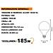 Lampadina Led 18 W Lampada Globo Sfera Luce Bianca 6500k Attacco E27 G95 - Foto miniatura 3
