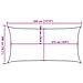 Vela Parasole 160 G /m Rettangolare Sabbia 2x3,5 M In Hdpe - Foto miniatura 4
