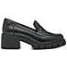 Black Casual Closed Loafers Mocassino Pelle Scarpe Donna Nero Eu 37, 1-24439-41 003 - Foto miniatura 2