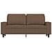 Divano A 2 Posti Marrone 140 Cm In Tessuto - Foto miniatura 3