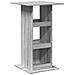 Tavolo Bar Portaoggetti Grigio Sonoma 60x60x102 Cm Multistrato - Foto miniatura 2