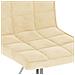 Lusso Casadino -  Sedie Da Pranzo Girevoli 2 Pz Crema In Velluto - Foto miniatura 7