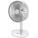 Ventilatore Portatile Da Tavolo Ricaricabile A 3 Velocità Da 3000 Mah, Bianco - Foto miniatura 1