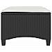 Sgabelli Giardino con Cuscini 2 pz Nero 55x55x36 cm Polyrattan - Foto miniatura 4