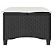 Sgabelli Giardino con Cuscini 2 pz Nero 55x55x36 cm Polyrattan - Foto miniatura 5