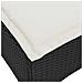 Sgabelli Giardino con Cuscini 2 pz Nero 55x55x36 cm Polyrattan - Foto miniatura 7