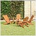 Set Salotto da Giardino Adirondack 5pz Legno Massello di Acacia - Foto miniatura 2