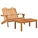 Set Salotto da Giardino Adirondack 5pz Legno Massello di Acacia - Foto miniatura 4