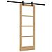 Porta scorrevole  con set hardware 'ORKDAL'Legno massello e vetro, Porta interna  con vetro 'ORKDAL'73.5x198.5x4 cm Legno massello di pino - Foto miniatura 1