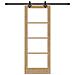 Porta scorrevole  con set hardware 'ORKDAL'Legno massello e vetro, Porta interna  con vetro 'ORKDAL'73.5x198.5x4 cm Legno massello di pino - Foto miniatura 4